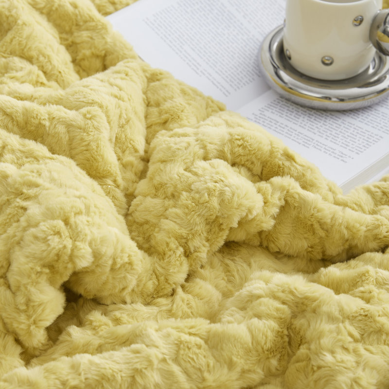Small Parcel Coma Inducer Obsessed Oversized Comforter Set, King Comforter + 2 King Shams, Turmeric Yellow