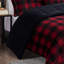 Édredon double / grand avec tissu texturé et housse de coussin assorti moderne