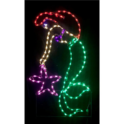 Décoration nautique sirène avec étoile de mer
