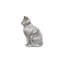 Sculpture de chat assis, bronze-113080499