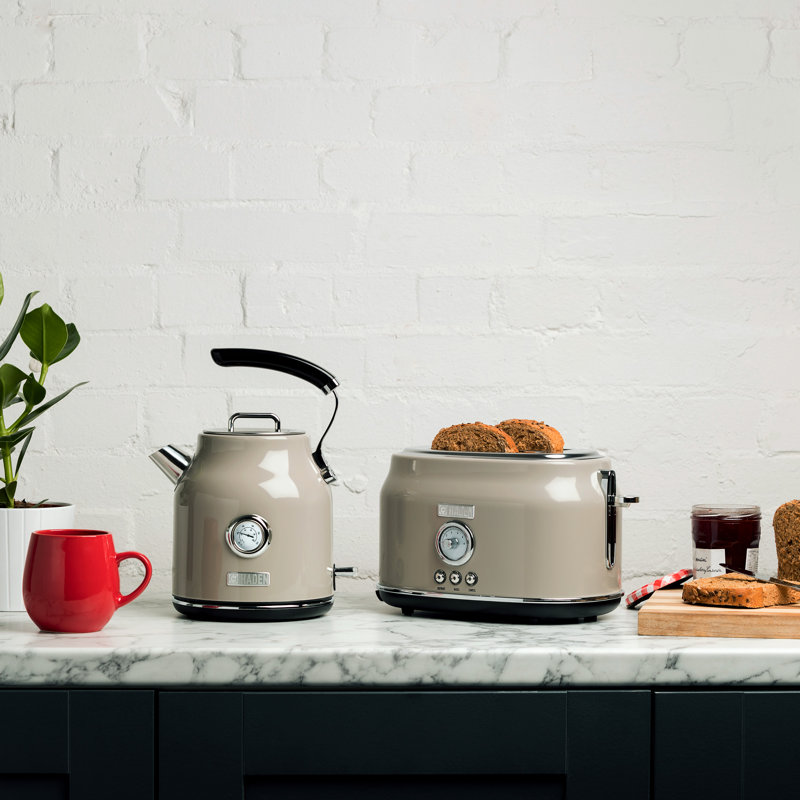Haden Dorset Stainless Steel Electric Kettle, Putty Beige