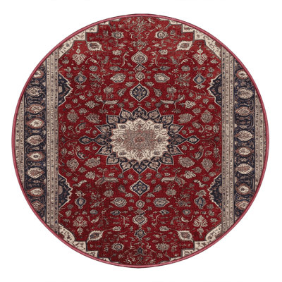 Machine Washable Persian Brown Area Rug