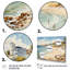 Art mural rétro pour le salon, 4 jours sur la plage-2124534450
