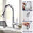 3-Mode Pull Down Kitchen Faucet with Soap Dispenser