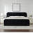 Upholstered Bed with 2 Large Wooden Storage Drawers-550743462-550743460