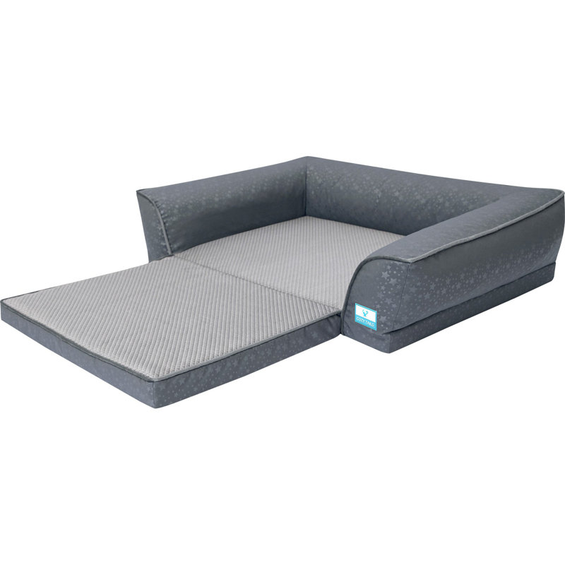 Canapé orthopédique pour animal pliable, H 10 po x l 36 po x P 27 po