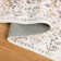 Beige/Brown/Gray Floral Machine Washable Area Rug with Non-Slip Backing