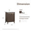 Ensemble de meuble-lavabo simple 24 po Dansfield-235260431-235260428