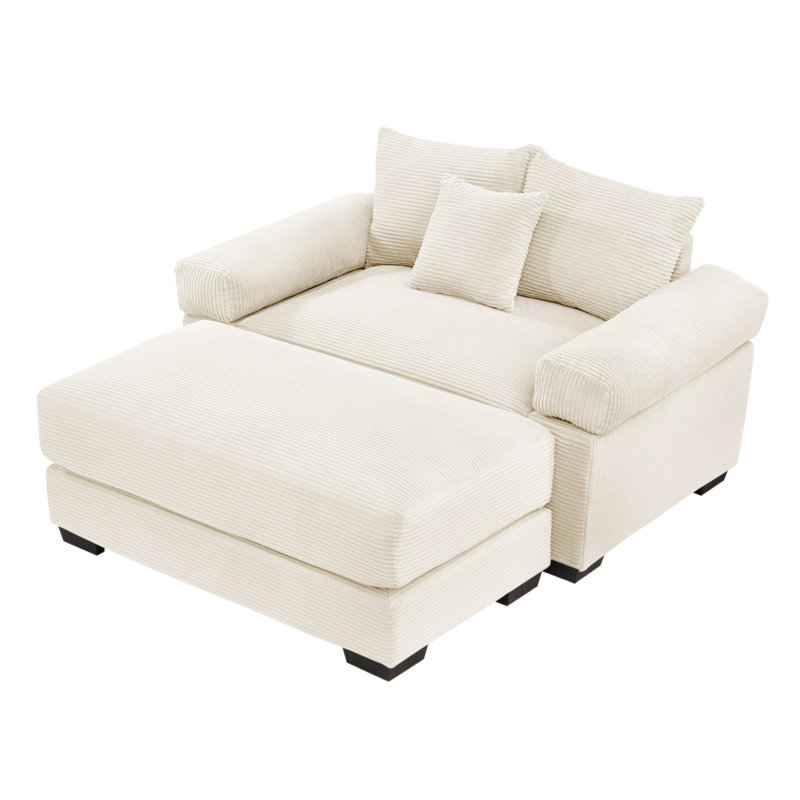 Canapé modulaire surdimensionné 54,3 po Cloud, Beige