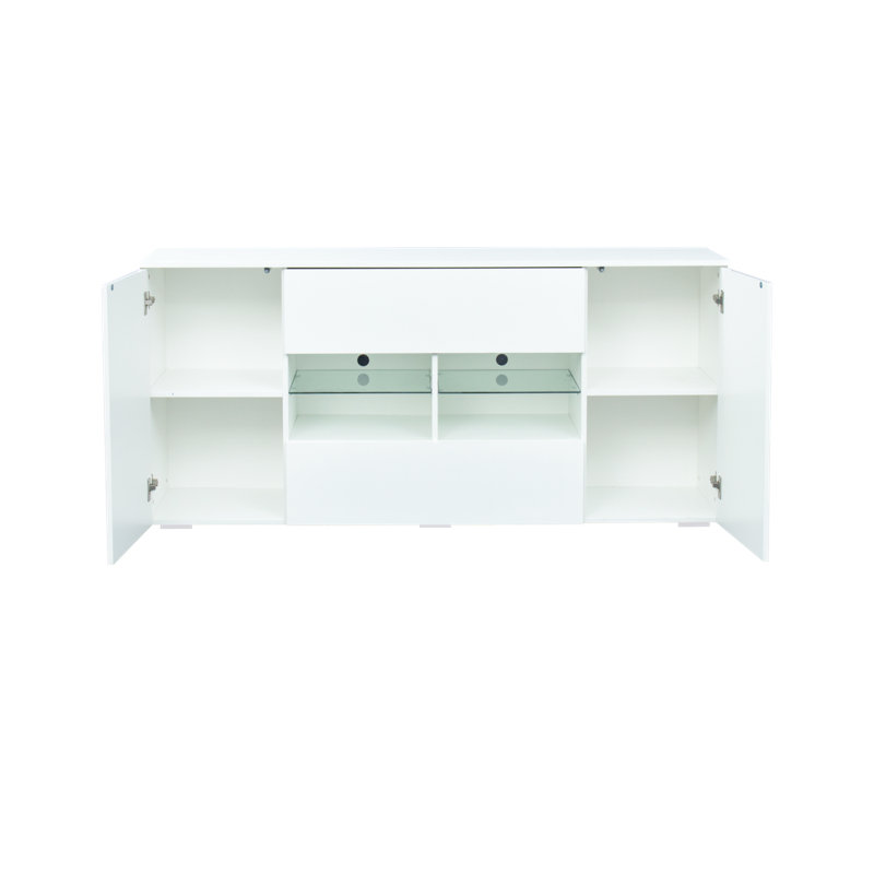 62 “ Side Board,Dining Cabinet,Kitchen Buffet, White