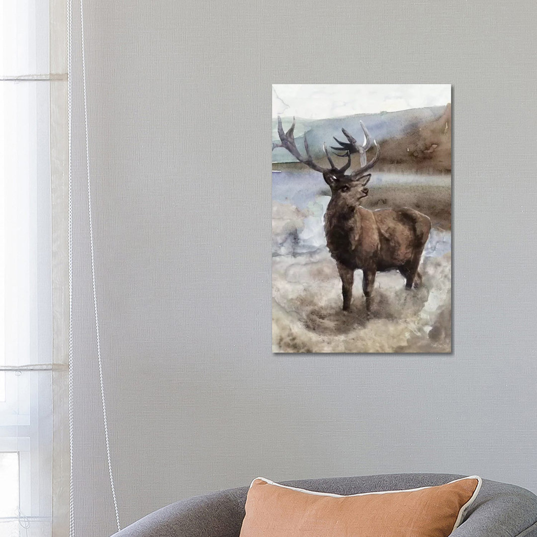 Grand Elk II von Stellar Design Studio - Galerieverpackte Leinwand Giclée auf Leinwand