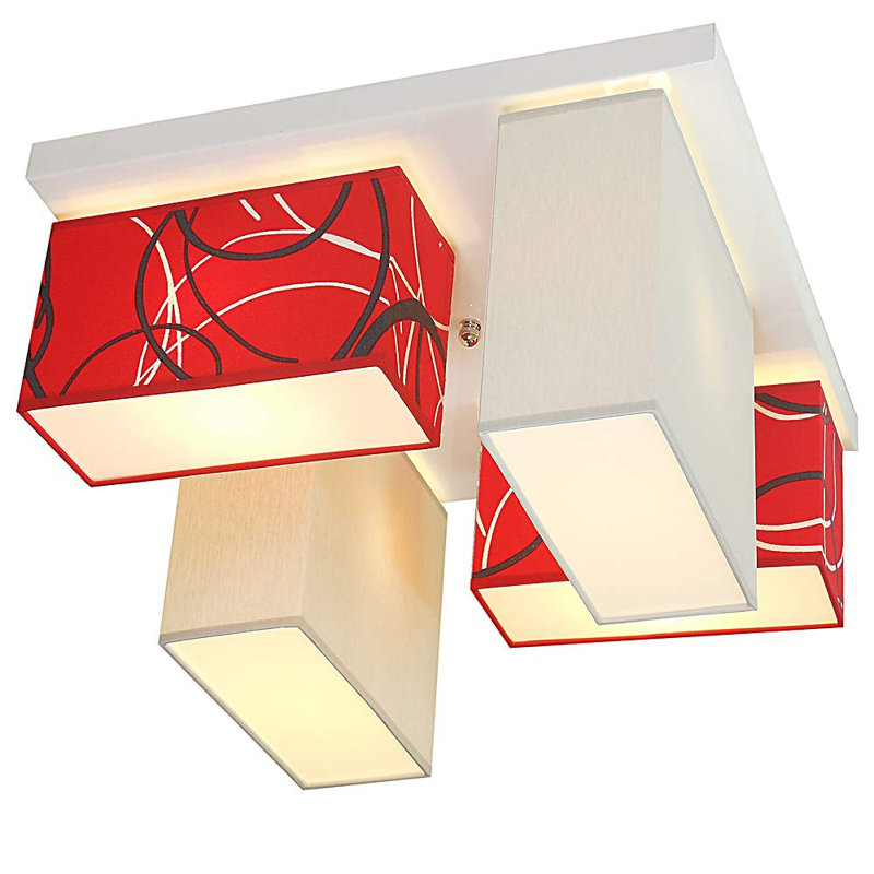 Eris Fabric Semi Flush Mount