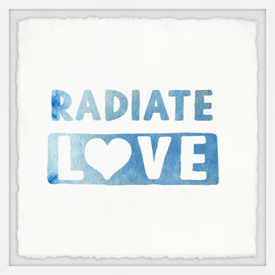 Impression d’art textuel sur papier, « rayate Love »