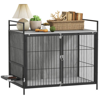 Wood Furniture Style Crate with 2 Doors