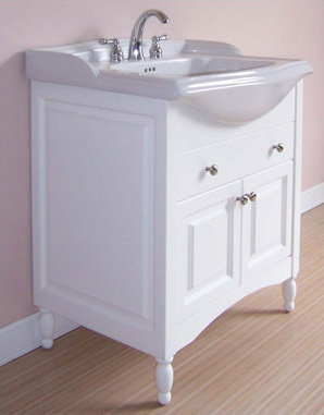 Base de meuble-lavabo simple Simpkins seulement, Blanc, 31 po