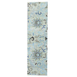 Hand Woven Silk and Wool Abstract Area Rug