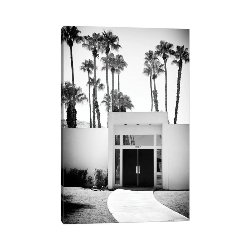 «Black California Series - Palm Springs House II» par Philippe Hugonnard - reproduction de photo sur toile tendue