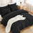 Andency King Size Comforter Set 7 Pieces Black - Bed in a Bag King Boho Lightweight Fluffy Tufted Bedding Sets with Comforter, Sheets, Pillowcases & Shams-124621825-124621826