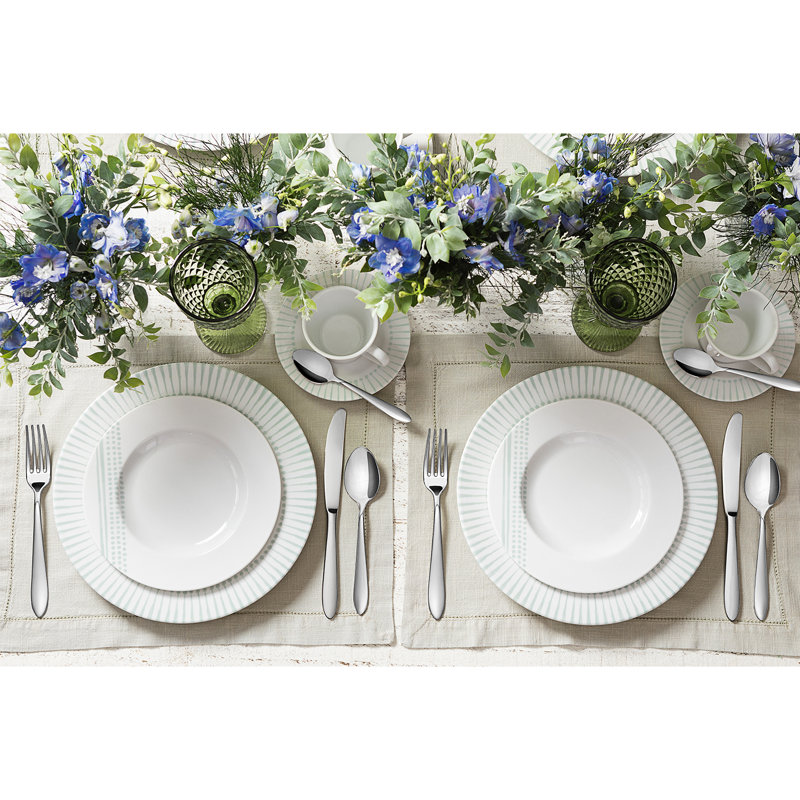 Monocroma Piece Porcelain China Dinnerware Set - Service for 4
