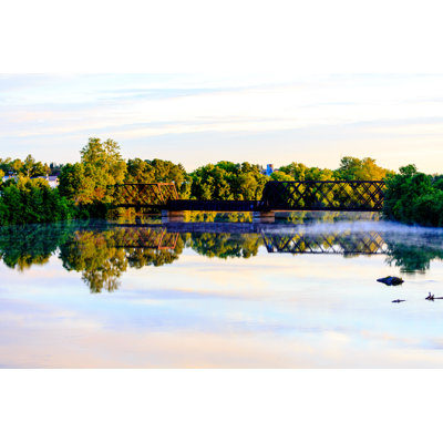 Brockport Wisconsin Railroad Bridge 1 Piece Wrapped Canvas Wall Art