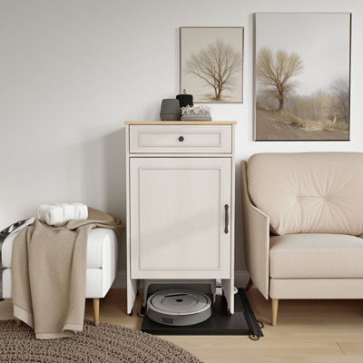 Table d'appoint multi-rangement avec portes et tiroirs pour le salon, le bureau ou la cuisine