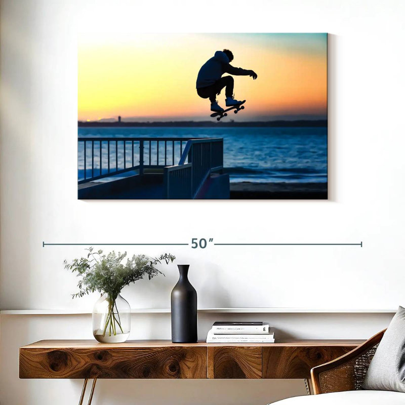 Beachside Skateboard Jump, H 26 po x l 39 po