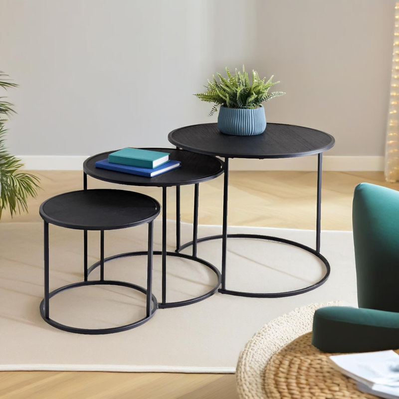 Bennir Tray Top Nesting Tables