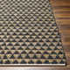 Addy Handmade Black, Brown Rug