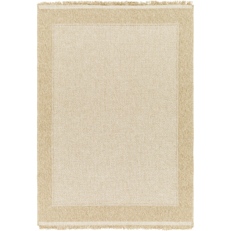 Tapis intérieur / extérieur en polypropylène tissé à la machine Adalina, Rectangle 7 pi 10 po x 10 pi