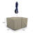 Outdoor Square Dining Table & Chair Set Cover with Umbrella Hole, Heavy Duty Multipurpose Waterproof Outdoor Furniture Cover-282971594-282971606