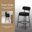 Tabouret de bar rembourré à hauteur de comptoir-158450479