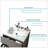 Glossy White Ceramic Sink with Three Predrilled Faucet Holes for Elegant Bathroom or Kitchen