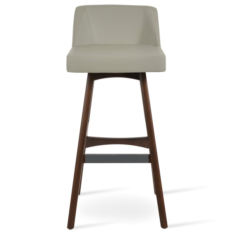 Prisma PR Wood Stool, Light Gray