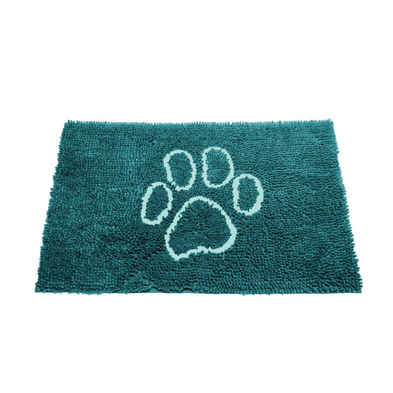 Petit tapis de porte pour chien sale gris brumeux DGS Pet Products 23 po x 16 po x 2 po, Petit (l 16 po x P 23 po x H 2 po)