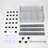 Manry 72" H x 23.2" W x 13.78" D 5-Tier Chrome Shelving Unit with Wheels, Side Hooks
