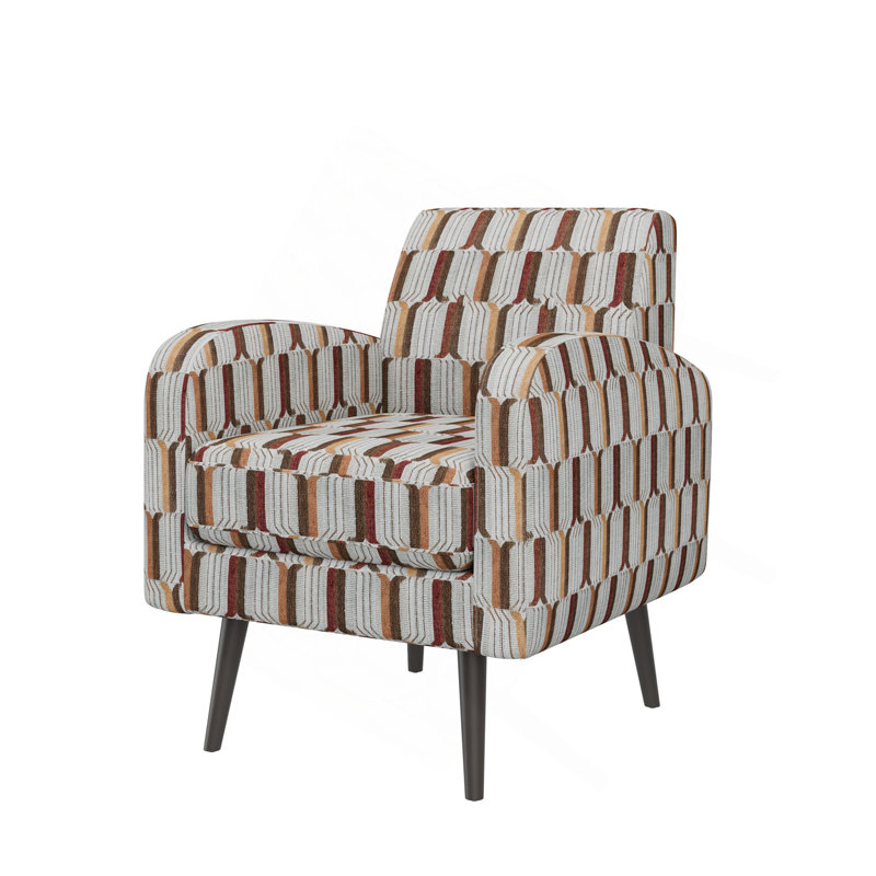 Chaise avec accoudoirs Darien, Rouge