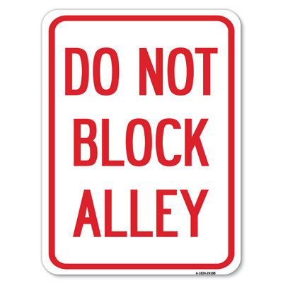 Ne pas bloquer la ruelle / 24188