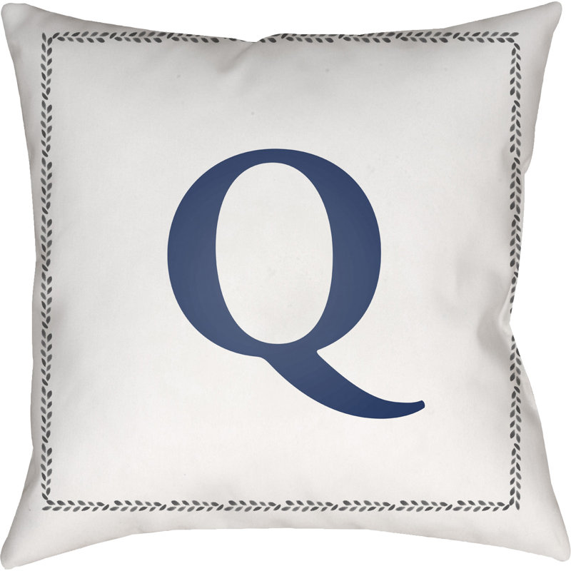  Indoor/Outdoor Throw Pillow, 20" H x 20" W x 4" D, Q