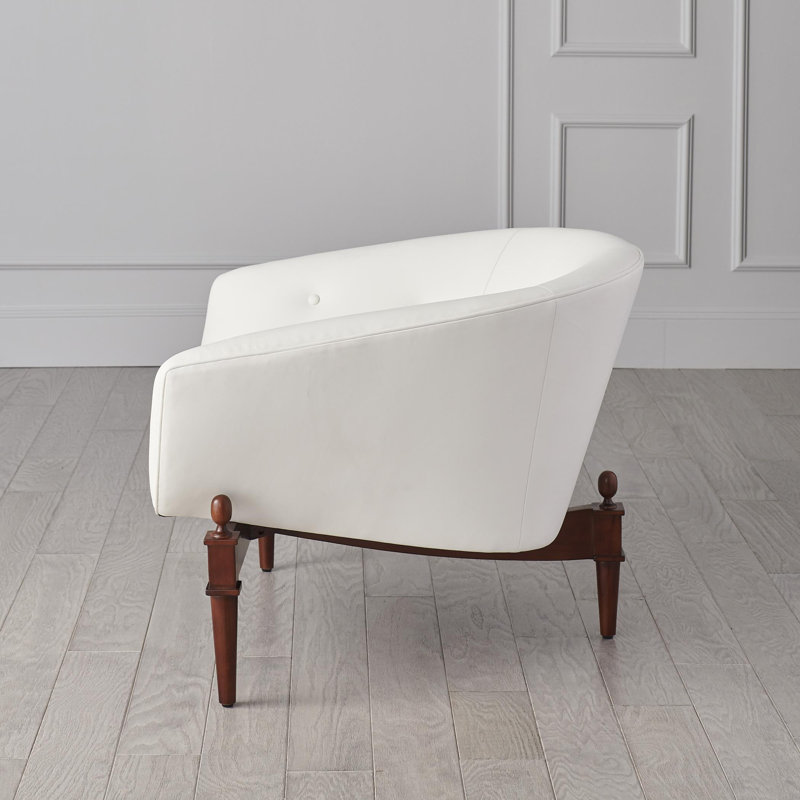 Mimi Chair, White Leather