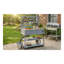 Chariot pour îlot de cuisine extérieur avec plateau à lattes en bois 41,7 po TopMAX, gris