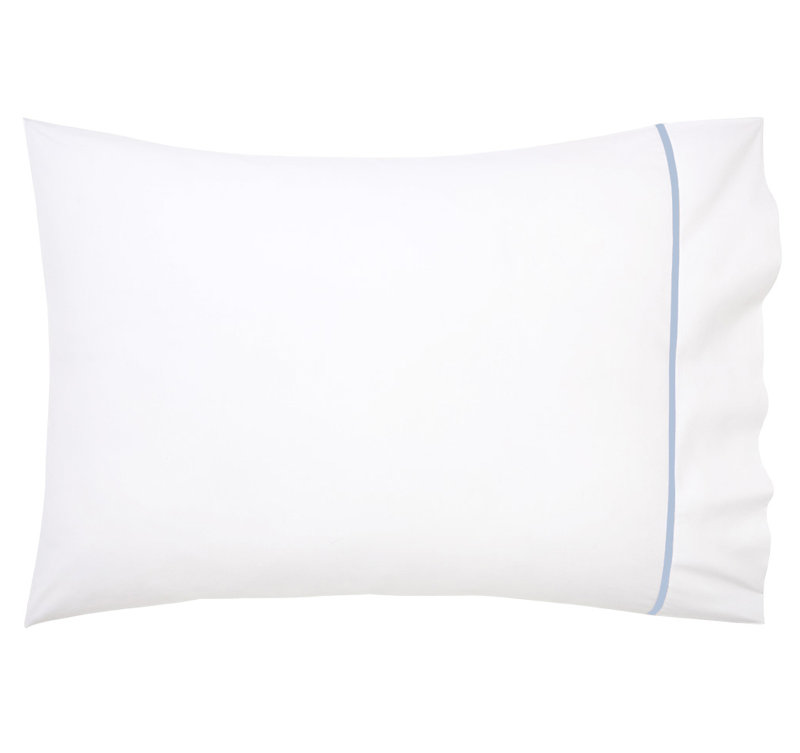 Athena Percale Pillow Case, Standard Pillowcase, Celeste