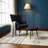 Tufted Wingback Chair and Ottoman-390166509