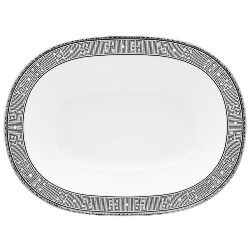 Noritake Infinity Oval Vegetable Bowl, 10-1/2", 24 Oz., Graphite