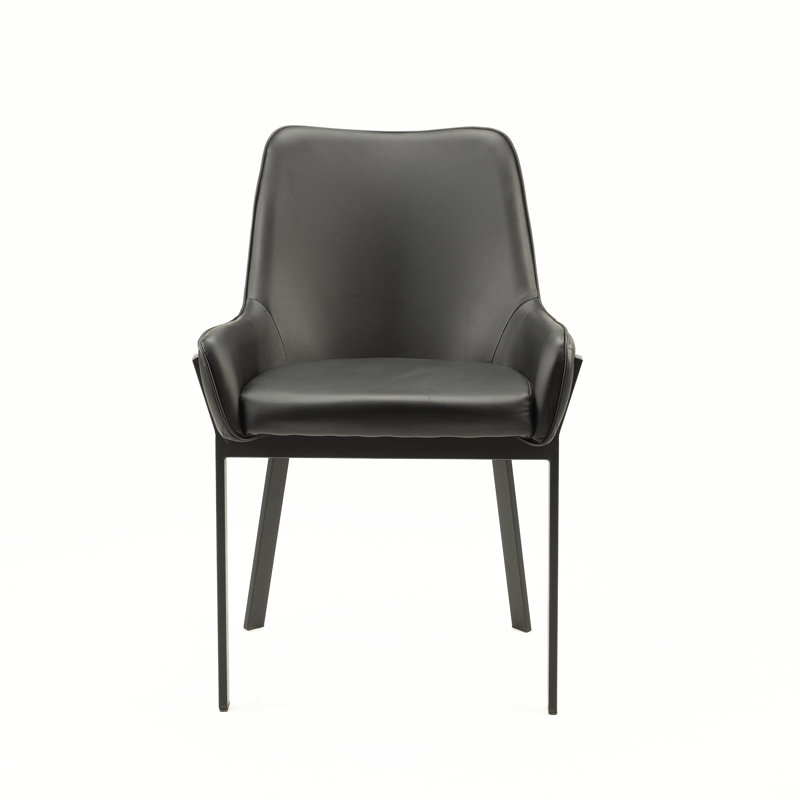 Heidi 49cm H Upholstered Armchair, Black