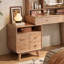 Coiffeuse moderne minimaliste en bois massif avec commode intégrée (55,12 po)