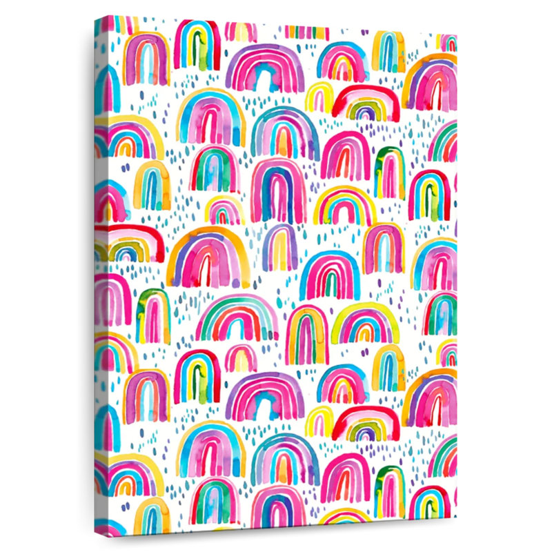 Merveilleux arcs-en-ciel colorés Alvord, H 24 po x l 16 po
