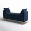Banc rembourré avec rangement à compartiments et coussins décoratifs l 56 po Aristides-188117297