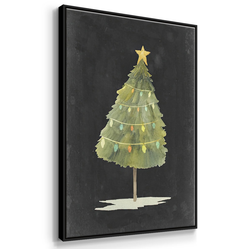 Lueur de Noël I, Noir, H 25 po x l 17 po x P 1,5 po