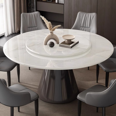 Light Luxury Modern Marble Round Dining Table