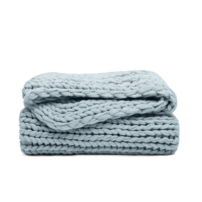 Handmade Chunky Knit Throw Blanket